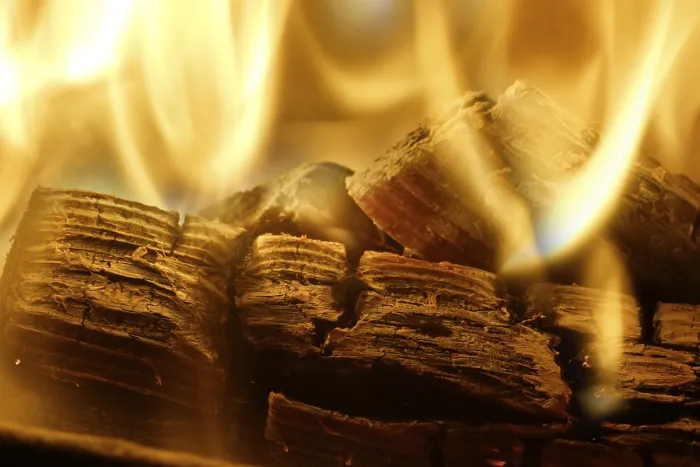 Framed Print : Fireplace Print: Flames at the Hearth