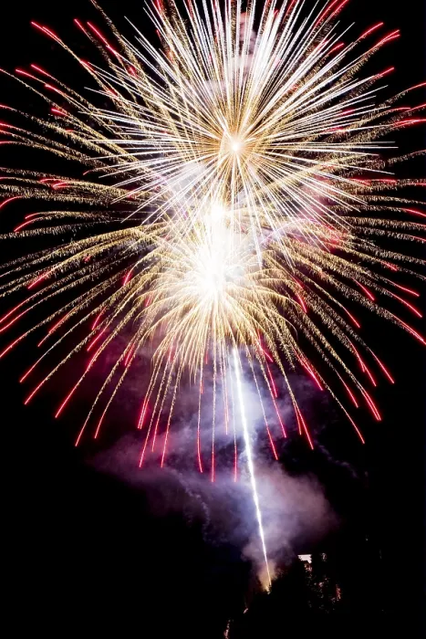 Framed Print : Fireworks Print - Vibrant Night Sky Display Framed Print : Fireworks Print - Vibrant Night Sky Display