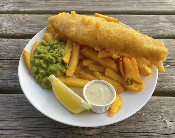 Framed Print : Print of Fish and Chips in London, Great Britain Framed Print : Print of Fish and Chips in London, Great Britain