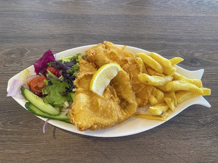 Framed Print : Print of Fish and Chips Meal Framed Print : Print of Fish and Chips Meal