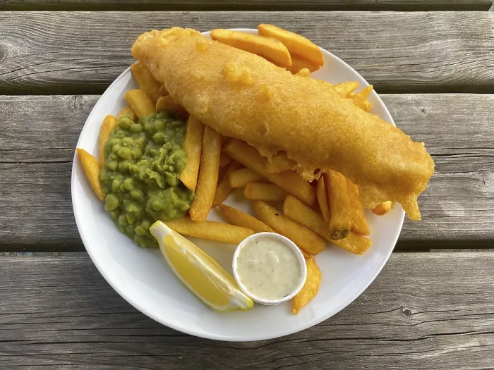 Framed Print : Print of Fish and Chips, London, Great Britain Framed Print : Print of Fish and Chips, London, Great Britain