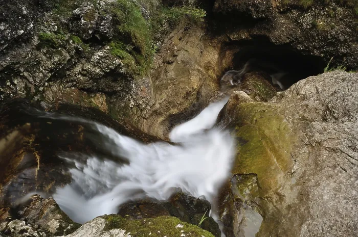 Framed Print : Mountain Stream Print, Heutal Waterfalls in Austria Framed Print : Mountain Stream Print, Heutal Waterfalls in Austria