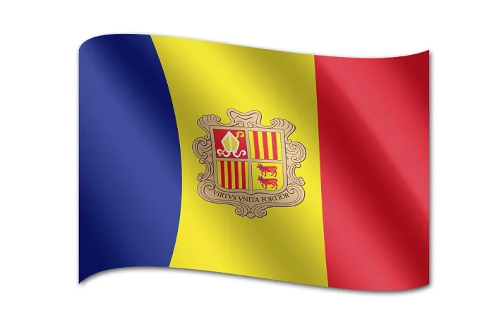 Framed Print : Andorra Flag Print Framed Print : Andorra Flag Print