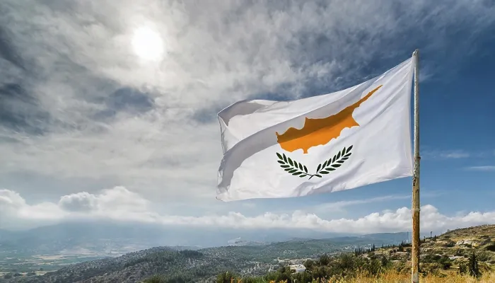 Framed Print : The Flag of Cyprus Print - A Windy Moment Framed Print : The Flag of Cyprus Print - A Windy Moment