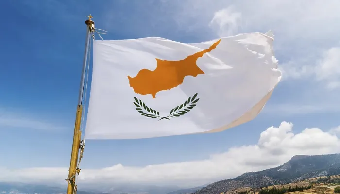 Framed Print : The Flag of Cyprus Print Framed Print : The Flag of Cyprus Print