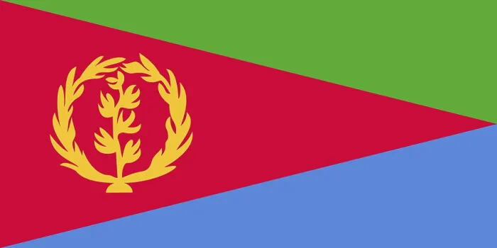 Framed Print : Eritrea Flag Print Vector Illustration