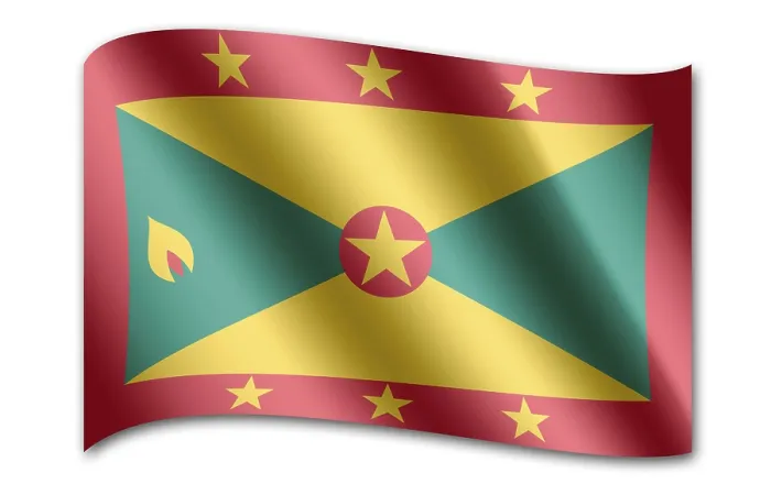 Framed Print : Flag of Grenada Print