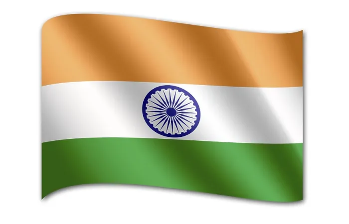 Framed Print : Print of the Flag of India Framed Print : Print of the Flag of India