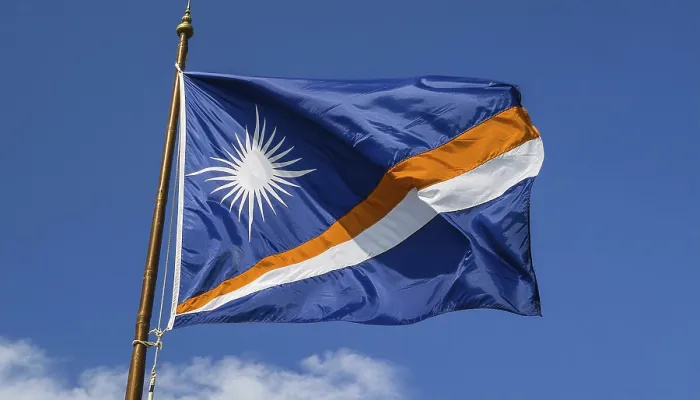 Framed Print : The Marshall Islands Flag Print, Pacific Ocean Skyline Framed Print : The Marshall Islands Flag Print, Pacific Ocean Skyline