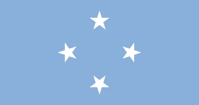 Framed Print : Vector Print of Micronesia Flag Framed Print : Vector Print of Micronesia Flag