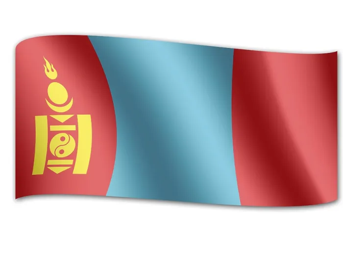 Framed Print : Mongolia Flag Print Framed Print : Mongolia Flag Print