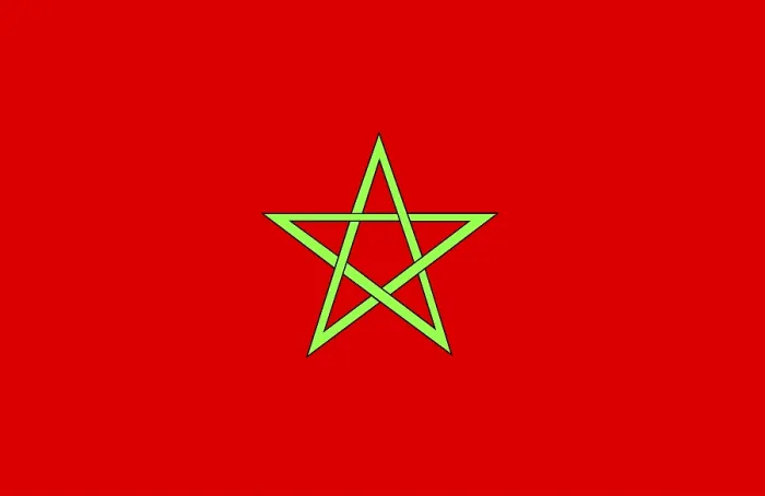 Framed Print : Flag of Morocco Print