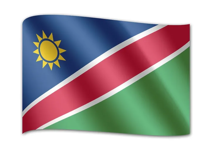 Framed Print : Namibia Flag Print Framed Print : Namibia Flag Print
