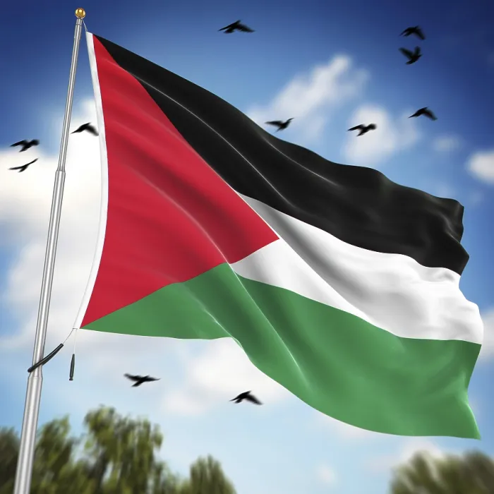 Framed Print : Computer Generated 3D Rendered Flag of Palestine Print Framed Print : Computer Generated 3D Rendered Flag of Palestine Print