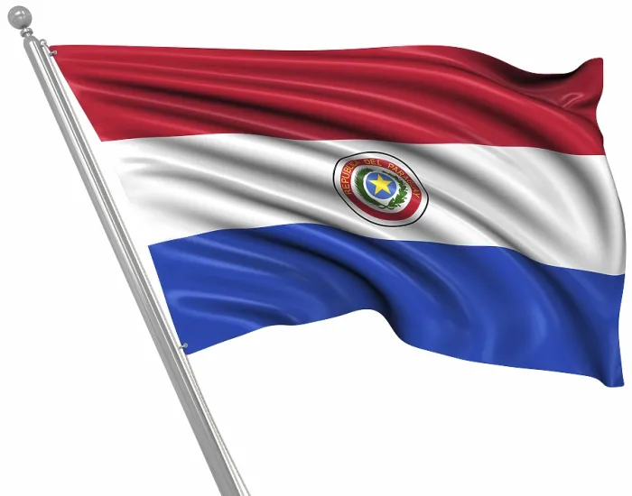 Framed Print : Computer Generated 3D Rendered Print of Flag of Paraguay Framed Print : Computer Generated 3D Rendered Print of Flag of Paraguay