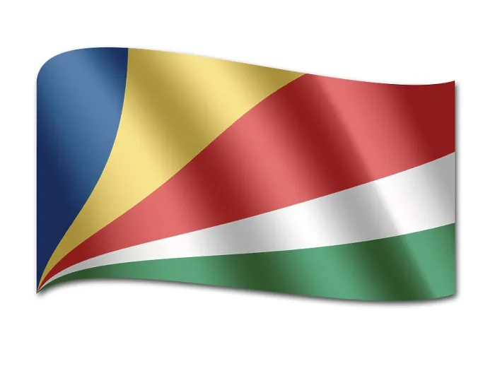 Framed Print : Flag of the Seychelles Print Framed Print : Flag of the Seychelles Print