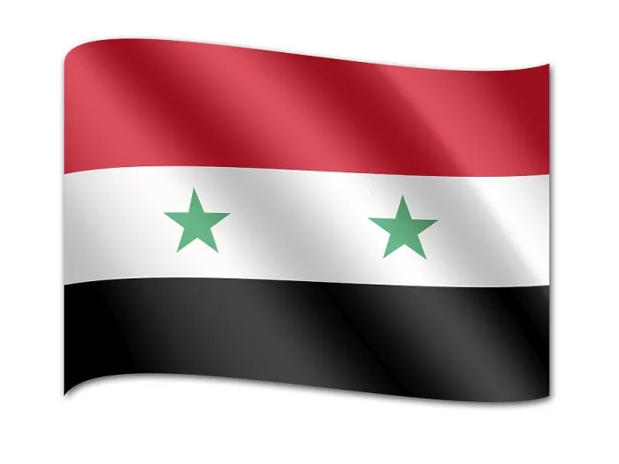 Framed Print : Print of the Flag of Syria Framed Print : Print of the Flag of Syria