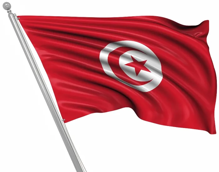 Framed Print : Computer Generated 3D Rendered Print of the Flag of Tunisia Framed Print : Computer Generated 3D Rendered Print of the Flag of Tunisia