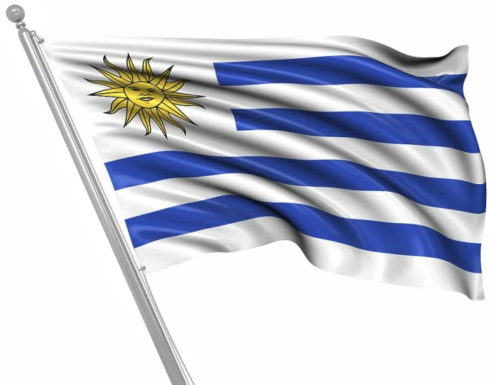 Framed Print : Computer Generated 3D Rendered Print of the Flag of Uruguay Framed Print : Computer Generated 3D Rendered Print of the Flag of Uruguay