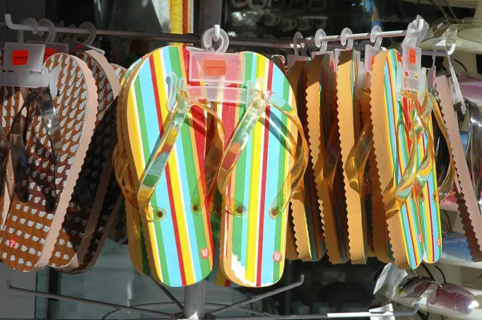 Framed Print : Flip-flop Print, Summer Leisure Framed Print : Flip-flop Print, Summer Leisure