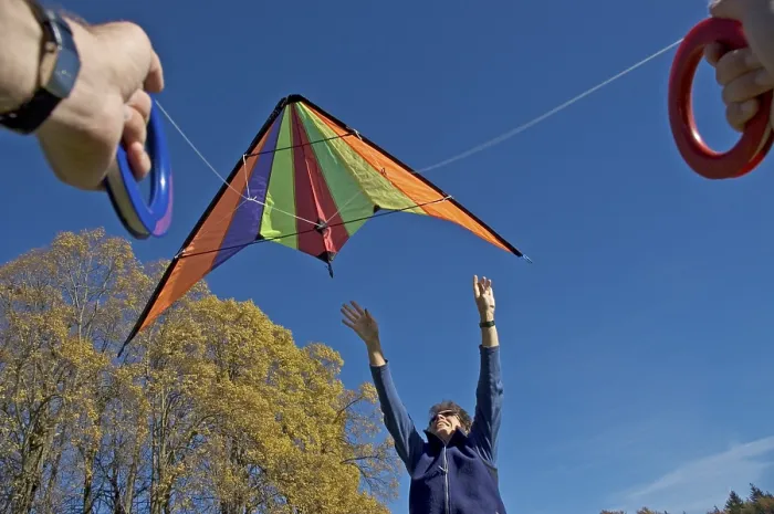 Framed Print : Colorful Print of Flying a Kite Framed Print : Colorful Print of Flying a Kite