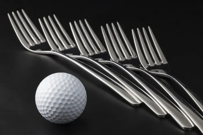 Framed Print : Forks on a Black Table Print Framed Print : Forks on a Black Table Print