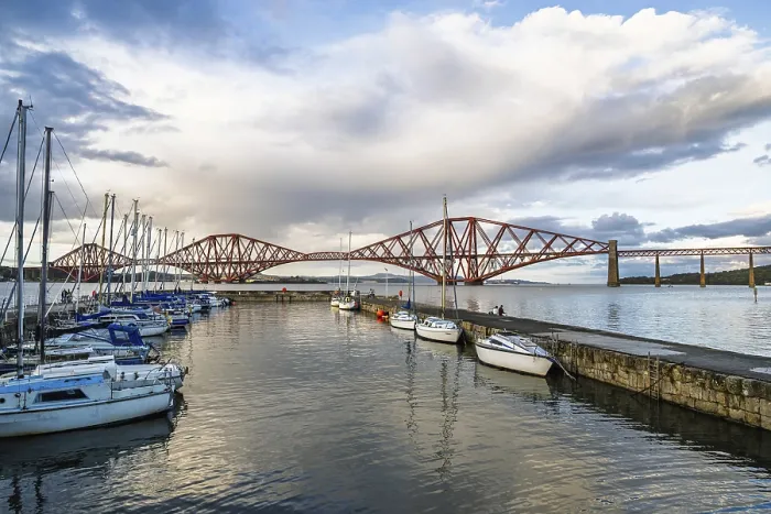 Framed Print : Forth Bridge and Queensferry Crossing Print, Scotland Framed Print : Forth Bridge and Queensferry Crossing Print, Scotland