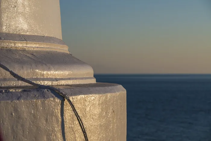 Framed Print : Foundation of a Lighthouse at Sunset Print Framed Print : Foundation of a Lighthouse at Sunset Print