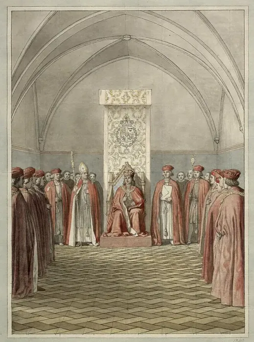 Framed Print : Print of the Foundation of the Order of the Elephant Framed Print : Print of the Foundation of the Order of the Elephant