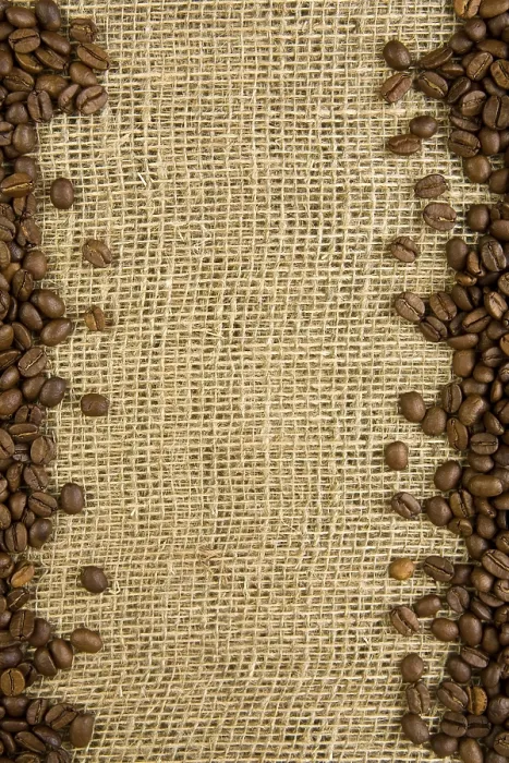 Framed Print : Coffee Beans on Sacking Print Framed Print : Coffee Beans on Sacking Print