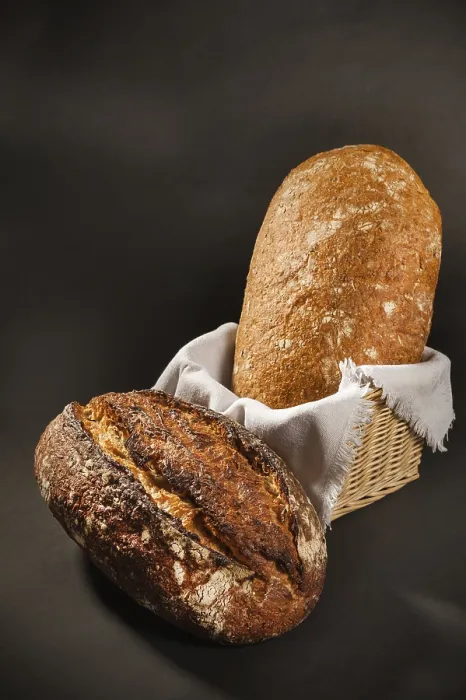 Framed Print : Fresh Bread Print on Dark Background Framed Print : Fresh Bread Print on Dark Background
