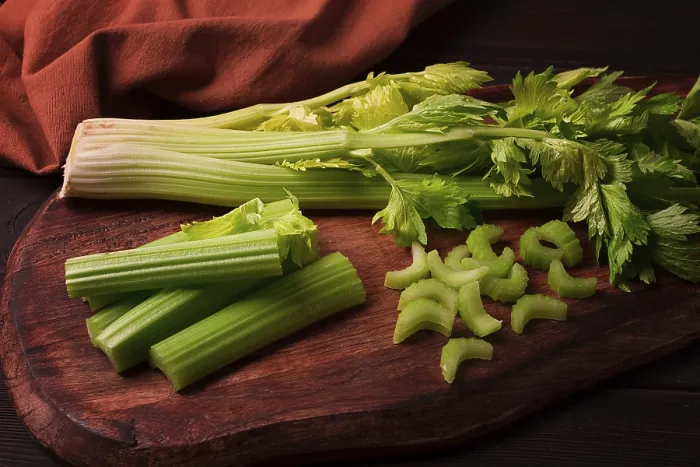 Framed Print : Dark Background Celery Print, Top View Framed Print : Dark Background Celery Print, Top View