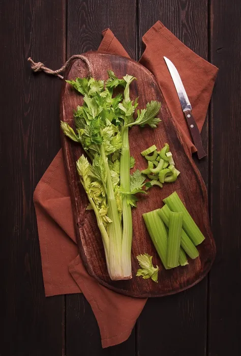 Framed Print : Dark Background Celery Print