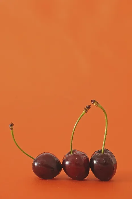 Framed Print : Three Fresh Cherries Print Framed Print : Three Fresh Cherries Print