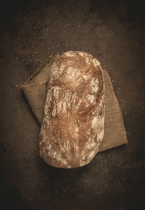 Framed Print : Rye Whole Grain Bread Print