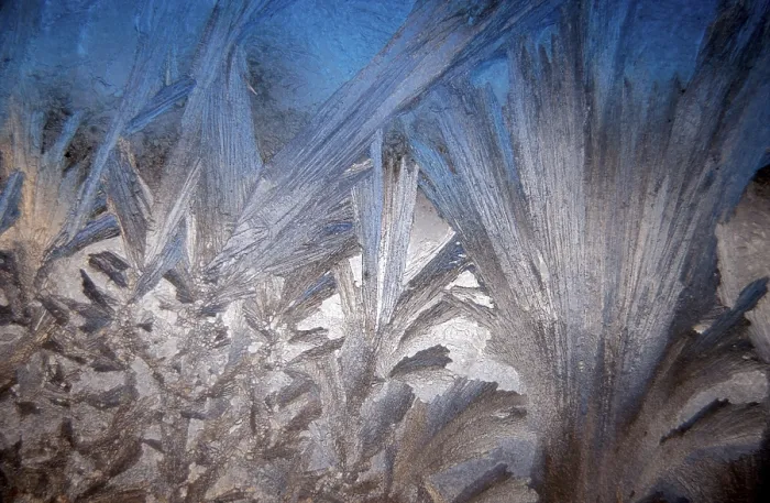 Framed Print : Frostwork Print on Window, Germany