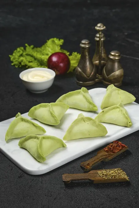 Framed Print : Frozen Dumplings with Spinach Print Framed Print : Frozen Dumplings with Spinach Print