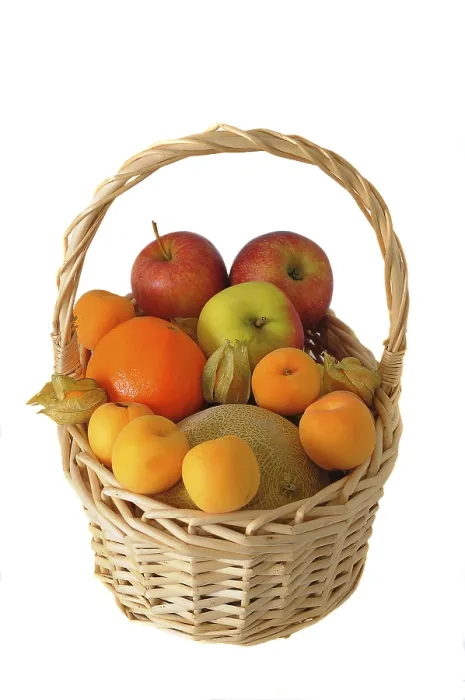 Framed Print : Fruit Basket Print with Fresh Fruit Framed Print : Fruit Basket Print with Fresh Fruit