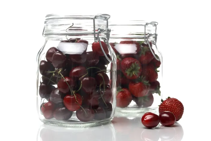 Framed Print : Fruit in Preserving Jar Print Framed Print : Fruit in Preserving Jar Print