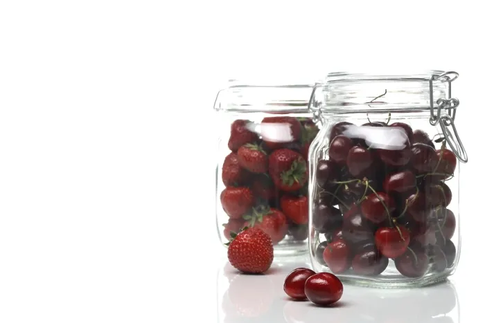 Framed Print : Fruit in Preserving Jar Print Framed Print : Fruit in Preserving Jar Print