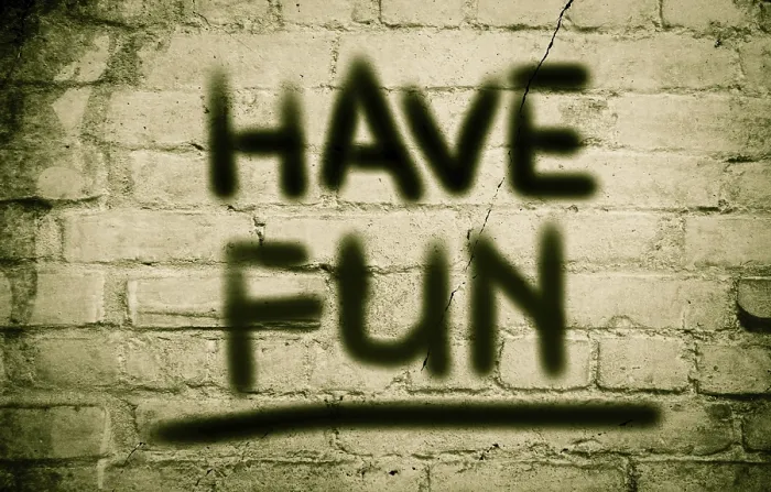Framed Print : Have Fun Concept Print