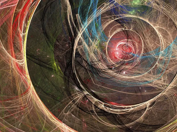 Framed Print : Fractal Print - Cosmic Chaos Background