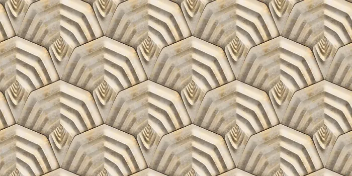 Framed Print : Geometric Shield Pattern Print with Layered 3D Effect Framed Print : Geometric Shield Pattern Print with Layered 3D Effect