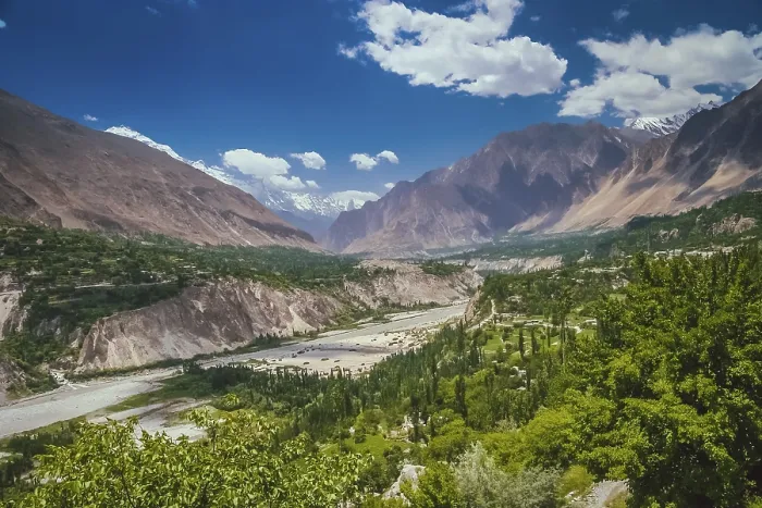 Framed Print : Gilgit River Print, Karakorum Mountains, Pakistan