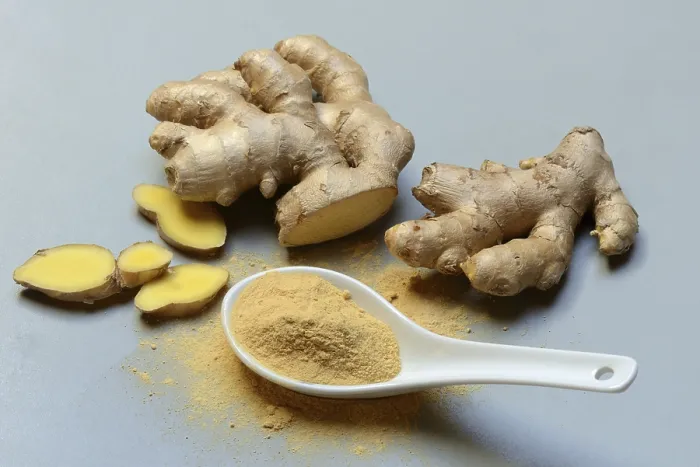 Framed Print : Ginger Root and Powder Print, Zingiber officinale Framed Print : Ginger Root and Powder Print, Zingiber officinale
