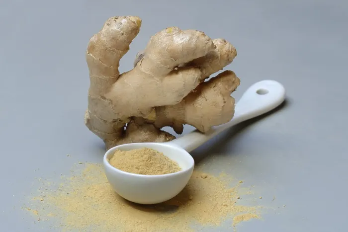 Framed Print : Ginger Root and Powder Print, Zingiber officinale Framed Print : Ginger Root and Powder Print, Zingiber officinale