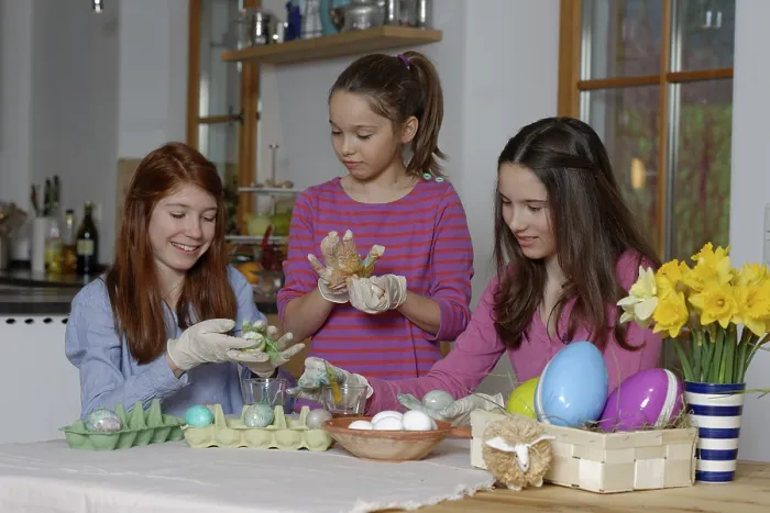 Framed Print : Girls Colouring Easter Eggs in Upper Bavaria, Germany Print Framed Print : Girls Colouring Easter Eggs in Upper Bavaria, Germany Print