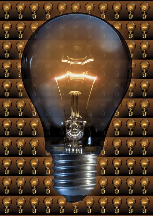 Framed Print : Glowing Lightbulb Print Framed Print : Glowing Lightbulb Print