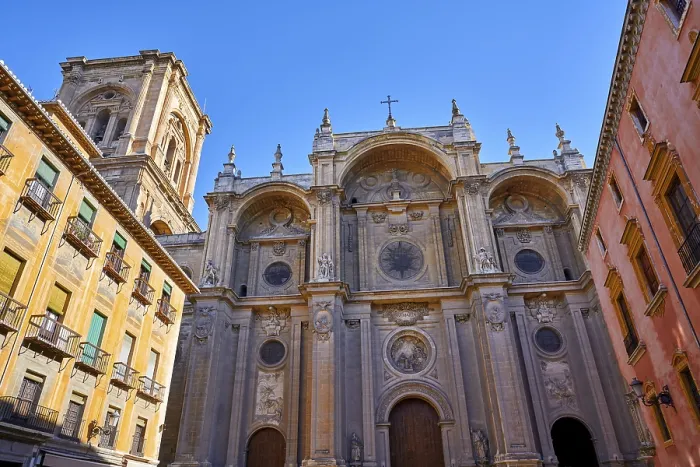 Framed Print : Granada Cathedral Facade Print Framed Print : Granada Cathedral Facade Print