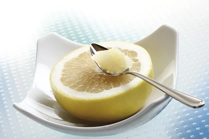 Framed Print : Grapefruit with a spoon Print Framed Print : Grapefruit with a spoon Print